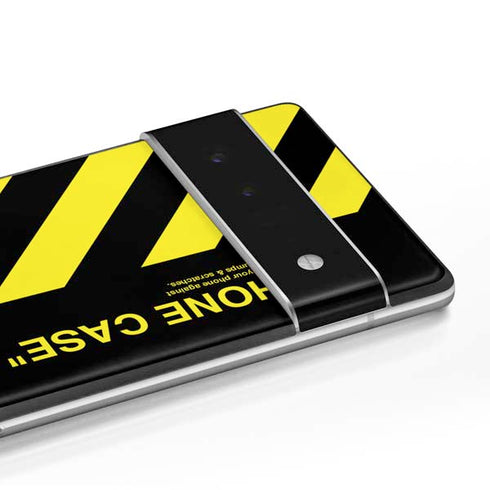 Black and Yellow Stripes Google Pixel 6 Pro Skin